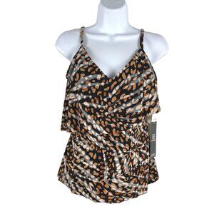 Magicsuit Natural Wonder Chloe Tankini Swim‎ Top Women's Size 8 NWT